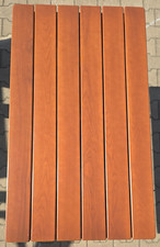 Tischplatte 70x120 cm Esche Ocker Biergartentisch NICHT MONTIERTE Ersatzbretter