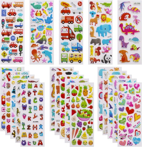 Aufkleber set 600 farben - 3d, 600+