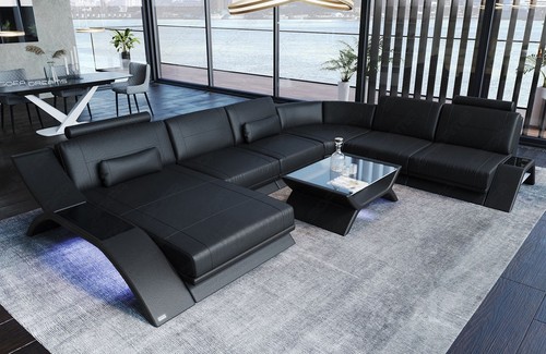 Wohnlandschaft leder sofa - leder,
