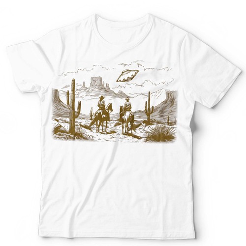 Cowboy ufo shirt unisex - ufo, t-shirt