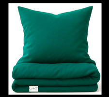 Cozy Heaven Luxus Lyocell Bettwäsche Set Bettbezug und Kissenbezug, Royal Green
