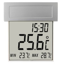 TFA 30.1035 Vision digitales Solar-Fensterthermometer außen beleuchtet klebend