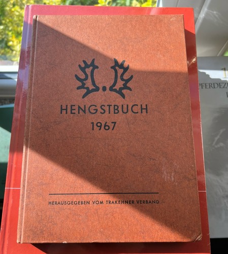Trakehner hengstbuch 1967 - trakehner, –