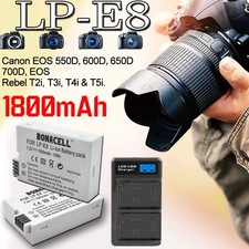 2x Akku Für Canon LP-E8 EOS
