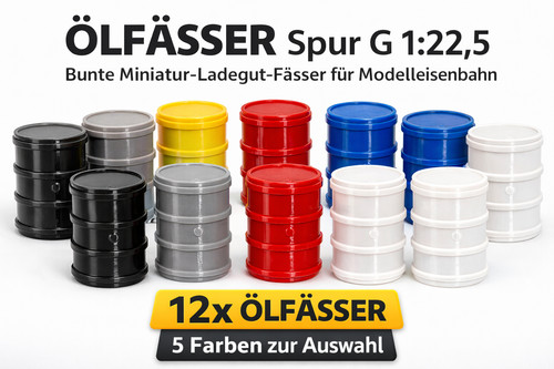 12x ölfässer lgb spur g - 12x,