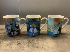 Sechs Kaffeebecher der Marke Goebel mit Motiven von Rosina Wachtmeister