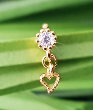 925 Silber Herz Nasenpiercing