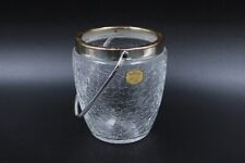 Quist Crash Glas Chrushed GLas Eiswürfelbehälter Bar Kristall versilbert