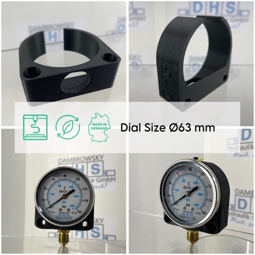 Halterung manometer ø63 - manometer, mm