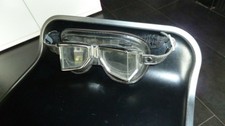 Motorradbrille Vintage schwarz