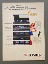 Fisher HiFi Stereoanlage Jubilee-System 8950 1987 Vintage Ad Werbung Reklame