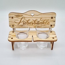 Schnapsbank mit Gravur