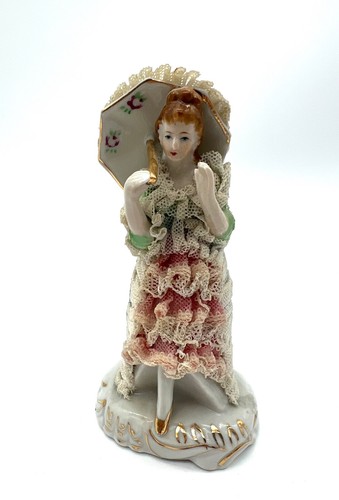 Porzellanfigur frau mit - porzellanfigur,