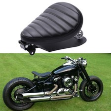 Motorrad Leder Solo Sitz mit Grundplatte Leder für Yamaha XVS 650 XVS950 Bobber
