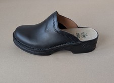 Helix Leder Clogs schwarz