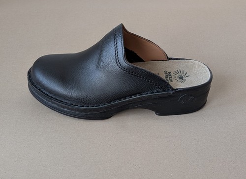 Helix leder clogs schwarz - leder,