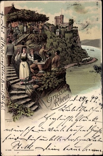 Litho trechtingshausen - litho, am