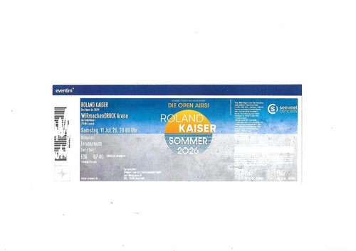 Ticket roland kaiser - 1,