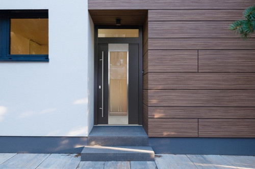 Haustür mit aluminiumzarge - haustür,
