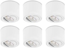 Aufbaustrahler flach weiß