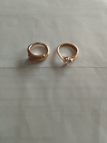 Zwei damen gold ringe - gold,