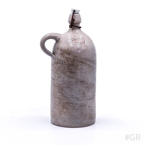 Vintage steingut flasche mit - steingut,