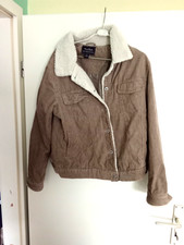 Damen Cordjacke in der Größe XL von Steve & Barry´s hellbraun gefütterter Kragen
