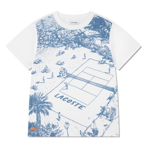 Lacoste kinder shirt weiß - kinder, t-shirt