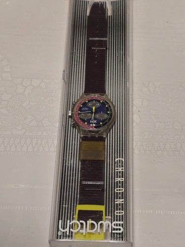 Swatch blue chip - blue, chronograph