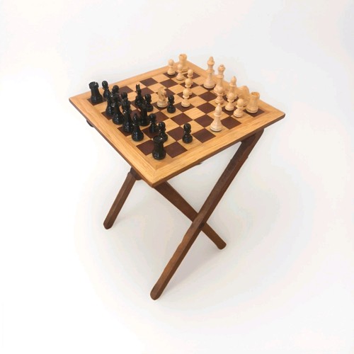 Vintage schachspiel faltbares - vintage,