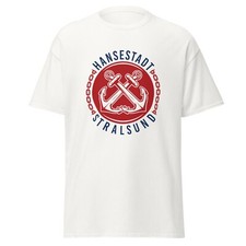 T-Shirt Hansestadt Stralsund großes Logo - Anker ! Kostenloser Versand !