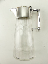 Kristallkaraffe Silbermontiert