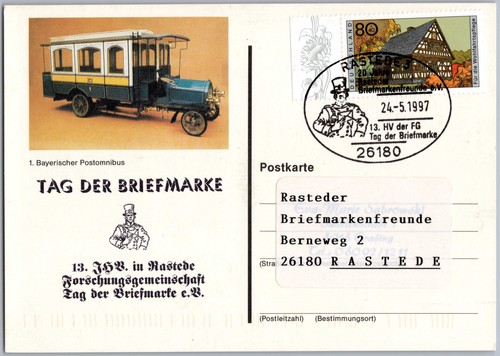 Postkarte sst tag der - postkarte,