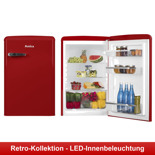 Amica retro kühlschrank rot - amica,