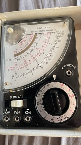 Vintage analog multimeter - vintage,