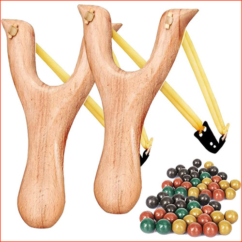 Schleuder set stück - schleuder, holz