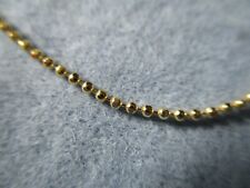 Traumhafte geschliffene Kugelkette fein 925 Sterlingsilber vergoldet 45 cm Damen