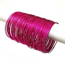 Indische Armreifen Set Ø6,5cm Bracelet Armband Bollywood Choorian Bangles Pink