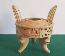 China Räucherstäbchenständer in dreifuss-stil steinschnitzerei Drachen Buddha