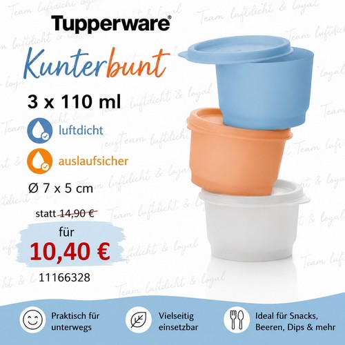 Tupperware kunterbunt set - kunterbunt,