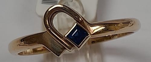 Ring gold 585 saphir - ring,