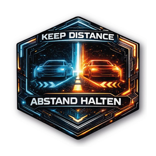 Keep distance abstand halten - keep,