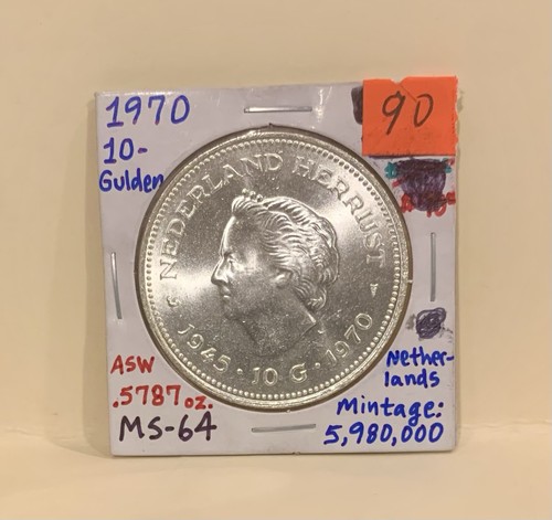1970 netherlands gulden - 1970, 10-gulden