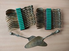 Kaffeebesteck vergoldet, Hildesheimer Rose, 26-teilig