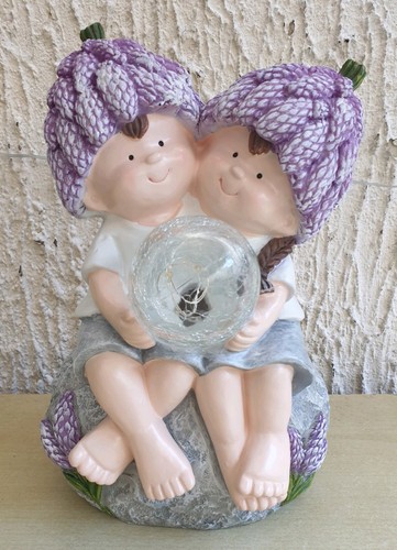 Lavendel kinder dekofigur - dekofigur, mit