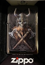 Zippo Skull Viking  Skeleton - Anne Stokes Collection