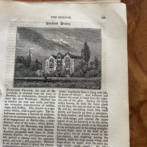 Antique print 1826 burford - print,