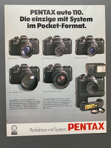 Pentax auto 110 pocket kamera - auto,
