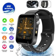 Smart Watch Blutdruck Pulsmesser Armband für Smartphone Bluetooth wasserdicht