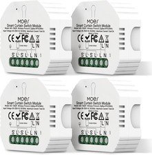 MOES 4er Pack Tuya Zigbee RF433 Rolladenschalter Relais - Zeitschaltuhr für Roll
